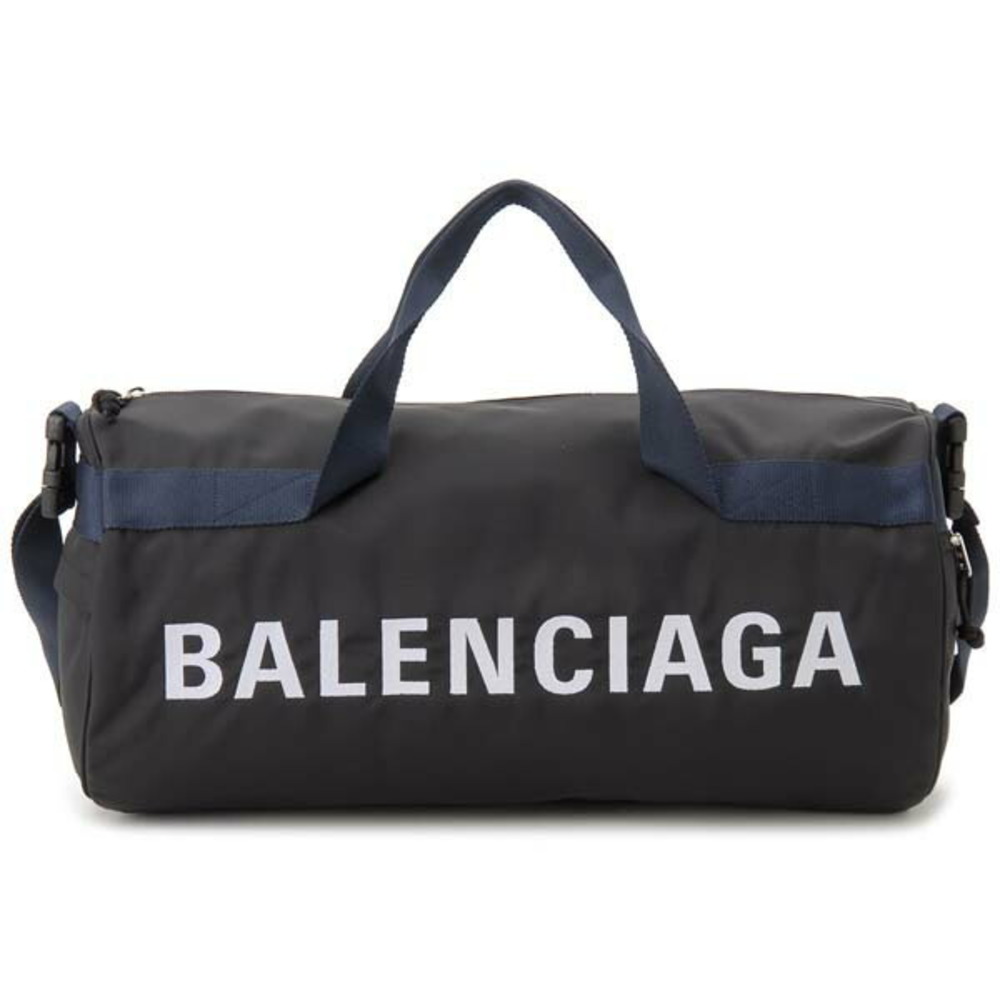 Balenciaga Wheel Gym Bag Leather Bag Black